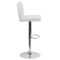 Emma and Oliver 2 Pack Contemporary Vinyl Adjustable Height Barstool with Panel Back and Chrome Base